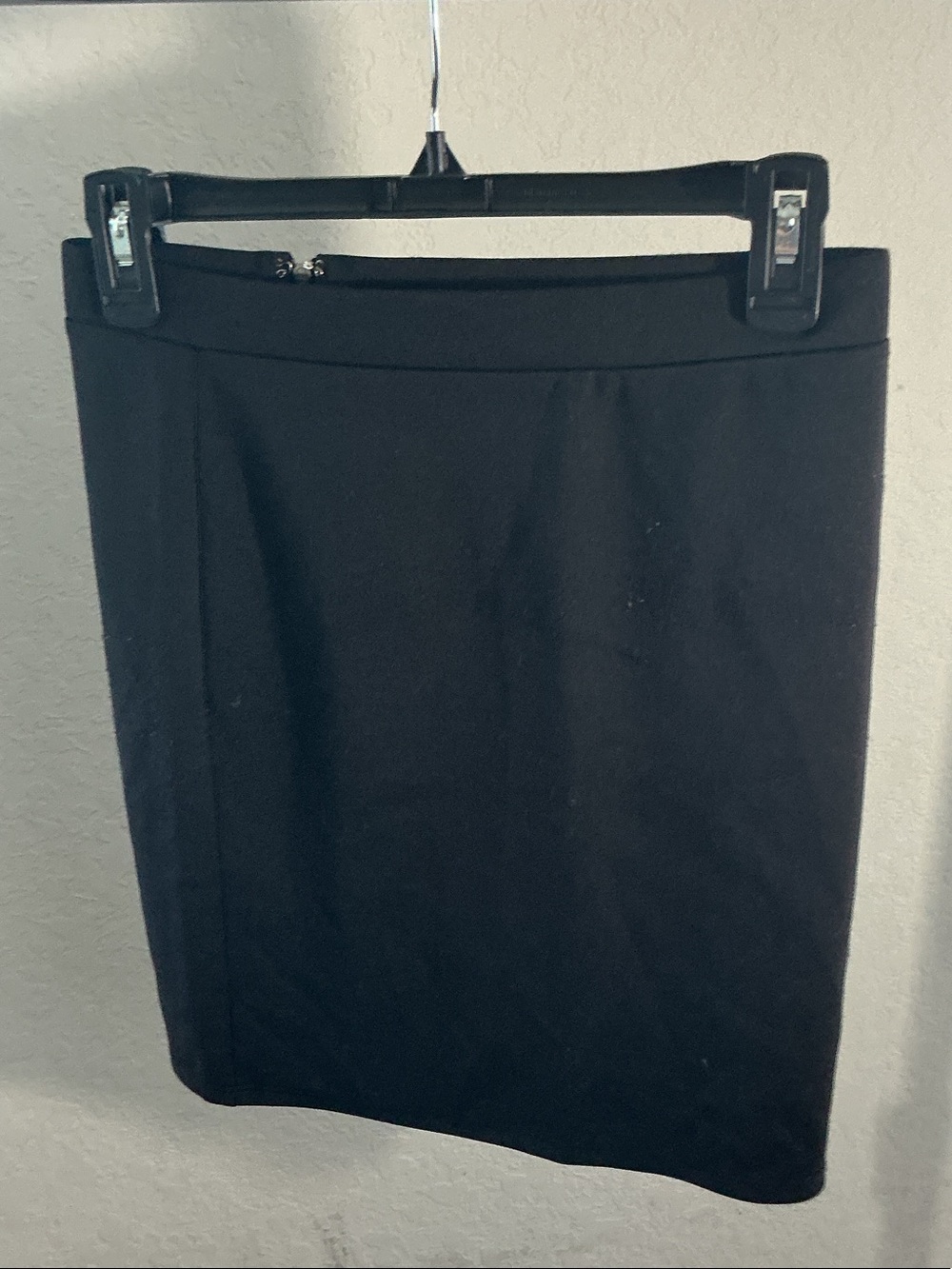 🖤 Forever 21 Black High Waist Exposed Zip Mini Bodycon Pencil Skirt Medium 🖤